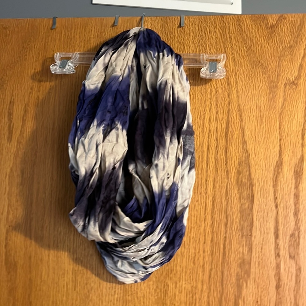 Blue, Navy, Light Gray Scarf